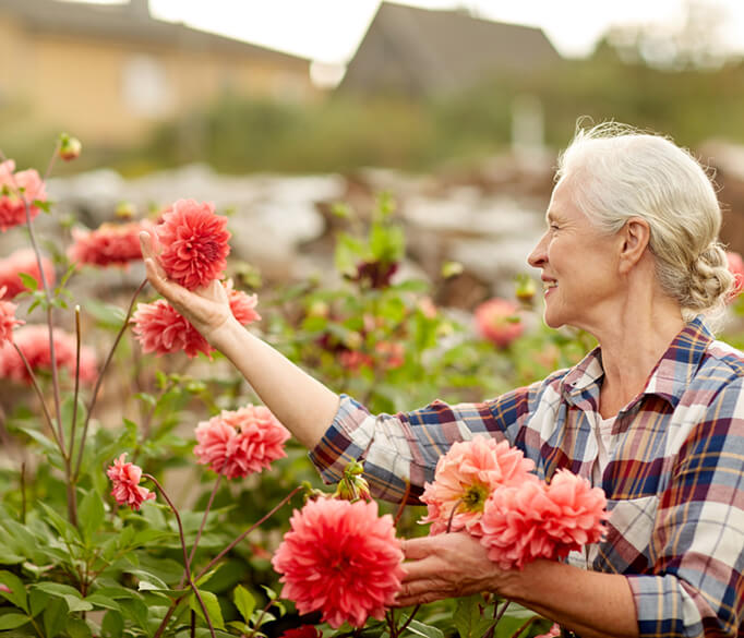 Senior in the Garden